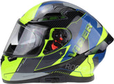 ViPER RS-V95 Full Face Motorcycle Helmet - Rogue Blue/Fluo
